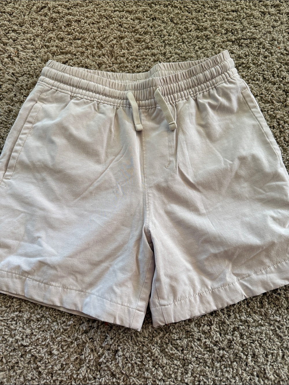 abercrombie kids Cream Drawstring Casual Shorts